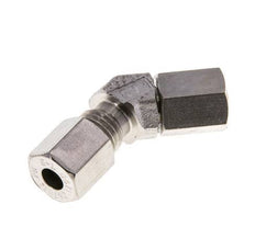 Accesorio de corte en codo de acero inoxidable de 45 grados con rótula 315 bar Cono de sellado con junta tórica de FKM ajustable ISO 8434-1