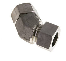 30S Accesorio de corte en codo de acero inoxidable de 45 grados con rótula 400 bar Cono de sellado con junta tórica de FKM ajustable ISO 8434-1