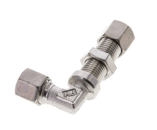 8L Stainless Steel Elbow Cutting Fitting Bulkhead 315 bar ISO 8434-1
