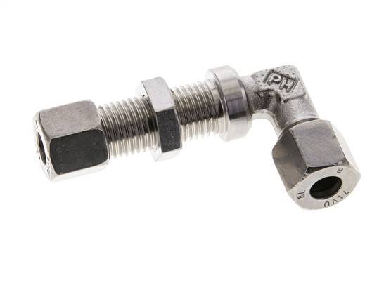 8L Stainless Steel Elbow Cutting Fitting Bulkhead 315 bar ISO 8434-1