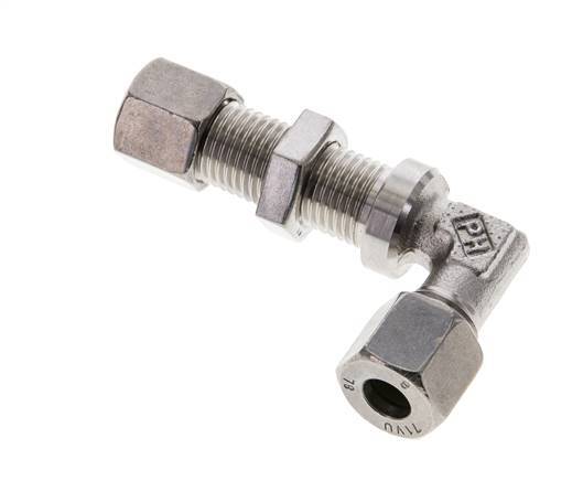 8L Stainless Steel Elbow Cutting Fitting Bulkhead 315 bar ISO 8434-1