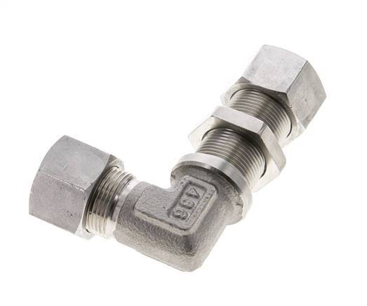 16S Stainless Steel Elbow Cutting Fitting Bulkhead 400 bar ISO 8434-1