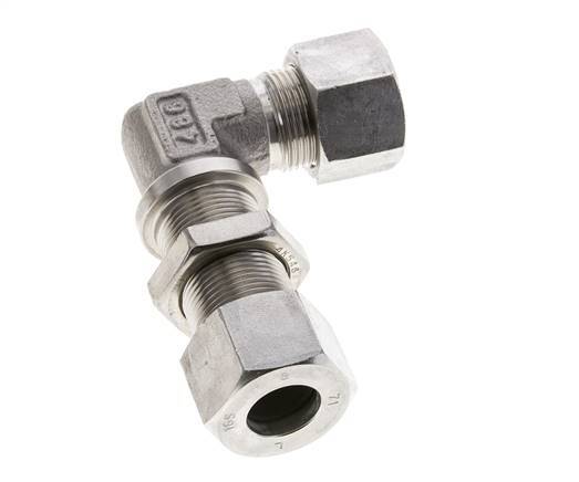 16S Stainless Steel Elbow Cutting Fitting Bulkhead 400 bar ISO 8434-1