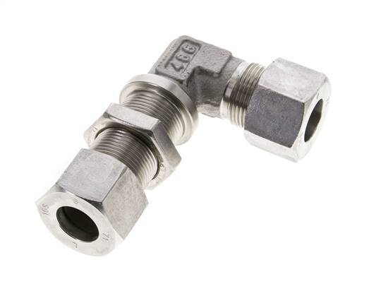 16S Stainless Steel Elbow Cutting Fitting Bulkhead 400 bar ISO 8434-1