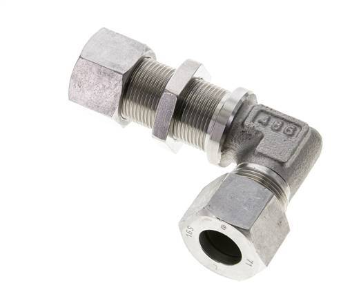 16S Stainless Steel Elbow Cutting Fitting Bulkhead 400 bar ISO 8434-1