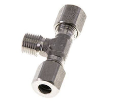 Accesorio de corte en T de acero inoxidable 6LL y M10x1 (con) con rosca macho 100 bar ISO 8434-1