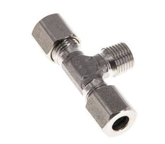 Accesorio de corte en T de acero inoxidable 6LL y M10x1 (con) con rosca macho 100 bar ISO 8434-1