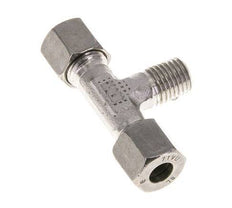 Accesorio de corte en T de acero inoxidable 8L y M12x1,5 (con) con rosca macho 315 bar ISO 8434-1