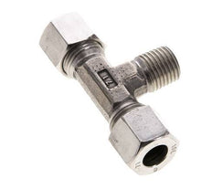 Accesorio de corte en T de acero inoxidable 10L y M14x1,5 (con) con rosca macho 315 bar ISO 8434-1
