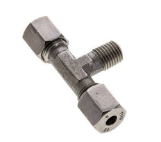 6S & M12x1.5 (con) Stainless Steel T-Shape Tee Cutting Fitting with Male Threads 630 bar ISO 8434-1