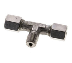 6S & M12x1.5 (con) Stainless Steel T-Shape Tee Cutting Fitting with Male Threads 630 bar ISO 8434-1
