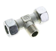 Accesorio de corte en T de acero 18L y R1/2'' con rosca macho 315 bar ISO 8434-1