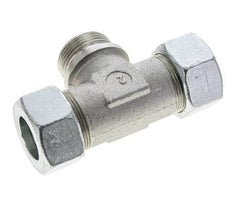 30S y G1-1/4'' Accesorio de corte en T de acero galvanizado con rosca macho 400 bar ISO 8434-1
