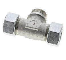 30S y G1-1/4'' Accesorio de corte en T de acero galvanizado con rosca macho 400 bar ISO 8434-1
