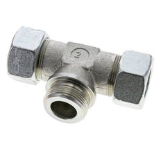 30S y G1-1/4'' Accesorio de corte en T de acero galvanizado con rosca macho 400 bar ISO 8434-1