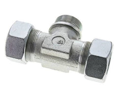 38S y G1-1/2'' Accesorio de corte en T de acero galvanizado con rosca macho 315 bar ISO 8434-1