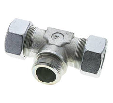 38S y G1-1/2'' Accesorio de corte en T de acero galvanizado con rosca macho 315 bar ISO 8434-1