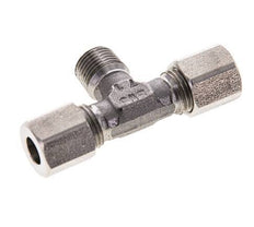 Accesorio de corte en T de acero inoxidable 6LL y R1/8'' con rosca macho 100 bar ISO 8434-1
