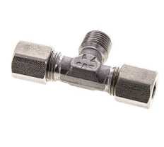 Accesorio de corte en T de acero inoxidable 6LL y R1/8'' con rosca macho 100 bar ISO 8434-1