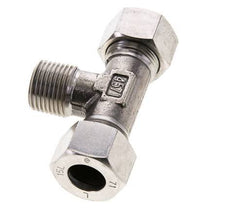 Accesorio de corte en T de acero inoxidable 15L y R1/2'' con rosca macho 315 bar ISO 8434-1