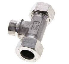 Accesorio de corte en T de acero inoxidable 22L y G3/4'' con rosca macho 160 bar ISO 8434-1