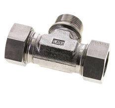 Accesorio de corte en T de acero inoxidable 28L y G1'' con rosca macho 160 bar ISO 8434-1
