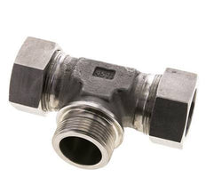 Accesorio de corte en T de acero inoxidable 35L y G1-1/4'' con rosca macho 160 bar ISO 8434-1