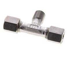 Accesorio de corte en T de acero inoxidable 6S y R1/4'' con rosca macho 630 bar ISO 8434-1