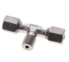 Accesorio de corte en T de acero inoxidable 6S y R1/4'' con rosca macho 630 bar ISO 8434-1