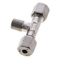 Accesorio de corte en T de acero inoxidable 6S y R1/4'' con rosca macho 630 bar ISO 8434-1