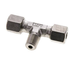 Accesorio de corte en T de acero inoxidable 8S y R1/4'' con rosca macho 630 bar ISO 8434-1