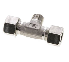 Accesorio de corte en T de acero inoxidable 16S y R1/2'' con rosca macho 400 bar ISO 8434-1