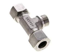 Accesorio de corte en T de acero inoxidable 20S y G3/4'' con rosca macho 400 bar ISO 8434-1