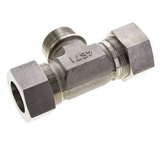 Accesorio de corte en T de acero inoxidable 38S y G1-1/2'' con rosca macho 315 bar ISO 8434-1