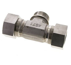 Accesorio de corte en T de acero inoxidable 38S y G1-1/2'' con rosca macho 315 bar ISO 8434-1