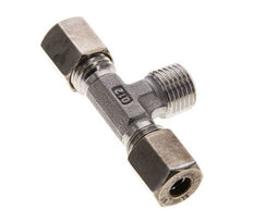Accesorio de compresión en T de acero inoxidable 6L y R1/4'' con rosca macho 315 bar ISO 8434-1