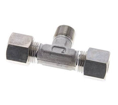 10S & R3/8'' Stainless Steel T-Shape Tee Compression Fitting with Male Threads 450 bar ISO 8434-1