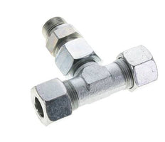 16S y M22x1.5 Racor en T de acero galvanizado con rosca macho 400 bar ajustable ISO 8434-1