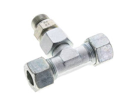 20S & M27x2 Racor en T de acero galvanizado con rosca macho 400 bar Ajustable ISO 8434-1