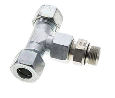 20S & M27x2 Racor en T de acero galvanizado con rosca macho 400 bar Ajustable ISO 8434-1