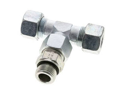 20S & M27x2 Racor en T de acero galvanizado con rosca macho 400 bar Ajustable ISO 8434-1