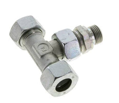 Accesorio de corte en T de acero 18L y G1/2'' con rosca macho 315 bar ajustable ISO 8434-1