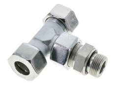 25S & G1'' Accesorio de corte en T de acero galvanizado con rosca macho 400 bar ajustable ISO 8434-1