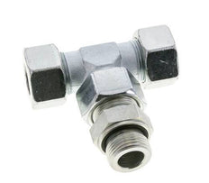 25S & G1'' Accesorio de corte en T de acero galvanizado con rosca macho 400 bar ajustable ISO 8434-1