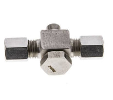 6L & G1/8'' Stainless Steel Tee Swivel Joint Cutting Fitting with Male Threads 315 bar ISO 8434-1