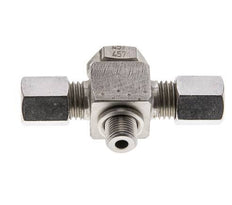 6L & G1/8'' Stainless Steel Tee Swivel Joint Cutting Fitting with Male Threads 315 bar ISO 8434-1