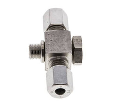 6L & G1/8'' Stainless Steel Tee Swivel Joint Cutting Fitting with Male Threads 315 bar ISO 8434-1