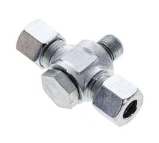 10L & G1/4'' Racor giratorio en T de acero zincado con rosca macho 315 bar NBR ISO 8434-1