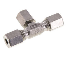 Racor de corte en T de acero inoxidable 6L con rótula 315 bar ajustable ISO 8434-1