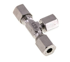 Racor de corte en T de acero inoxidable 6L con rótula 315 bar ajustable ISO 8434-1
